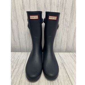 Womens Size 9 Hunter Navy Blue Tall Rain Boots EUC